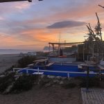 Strandrestaurant Blanco Sonnenuntergang